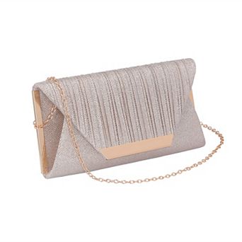 Clutch Purses for Women Shiny Sequin Envelope Bag with Chain