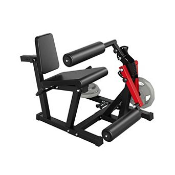 4-in-1 Leg Extension and Wave Machine, 700lbs Capacity,Adjustable Leg Press & Seated Hamstring Wave