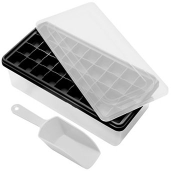 Silicone Ice Cube Tray Leak-Proof Lid 36 cubes