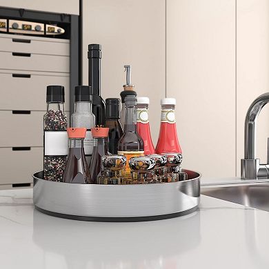 Lazy Susan Stainless Steel Turntable Decorative Tray