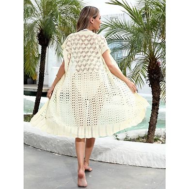 Women's Cover Up Beach Hollow Out Sun Protection Casual Coverup