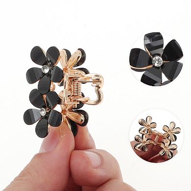 Fashion Double Flower Hair Clips Hairdo Clip 1 Pc