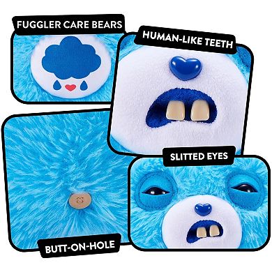 Fuggler Care Bears 9 inch (Grumpy Bear), Funny Ugly Monster Stuffed Animal Toy by ZURU