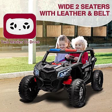 6V Kids Electric Motorcycle with Bluetooth, LED Headlight & Shock Absorption