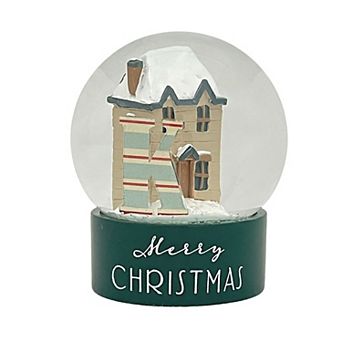 St. Nicholas Square® Home Monogram Christmas Snow Globe Table Decor