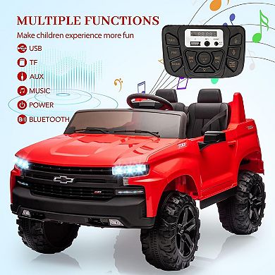 24V Chevrolet Silverado Licensed Ride On Car, LED Lights,