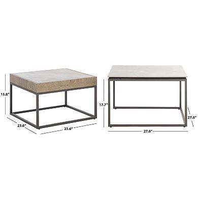 Southern Enterprises Set of 2 Syd Nesting Coffee Tables