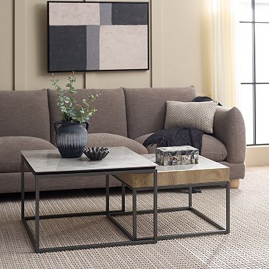 Southern Enterprises Set of 2 Syd Nesting Coffee Tables
