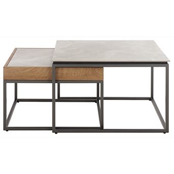Southern Enterprises Set of 2 Syd Nesting Coffee Tables
