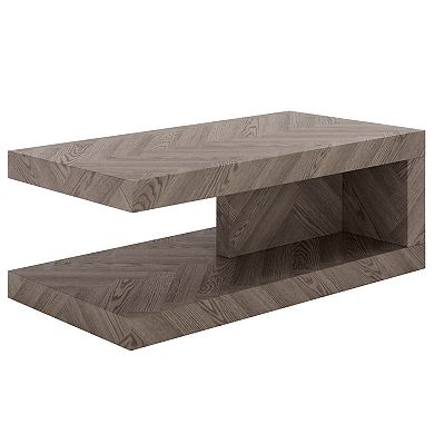 Southern Enterprises Andra 43.3-inch Herringbone Coffee Table
