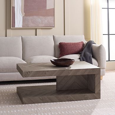 Southern Enterprises Andra 43.3-inch Herringbone Coffee Table