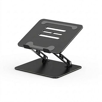 Adjustable Foldable Metal Laptop Stand for Desk Ventilated Portable Notebook Riser Holder