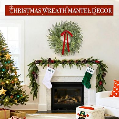 24-Inch Large Thick Christmas Wreath