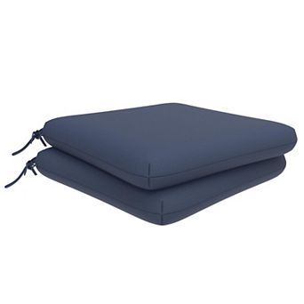 Covers&All Sunbrella 18"x 18" Outdoor Dining Chair Cushion, , High-Density 3" Foam Cushion