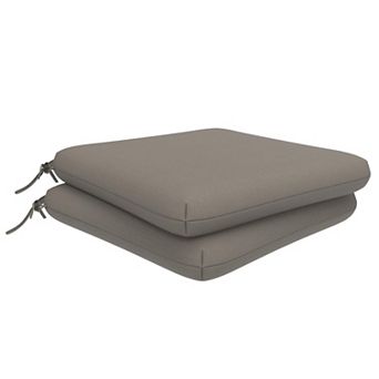 Covers&All Sunbrella 18"x 18" Outdoor Dining Chair Cushion, , High-Density 3" Foam Cushion