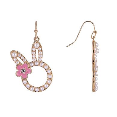 Hallmark Pearl Easter Bunny Earrings