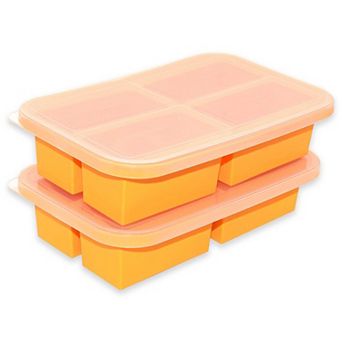Silicone Freezing Trays 1 cup Freezer Molds 2 pc