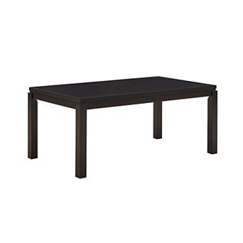 Kings Brand Furniture Modern Cappuccino Dining Table with Solid Wood Construction