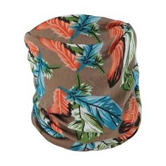 Feather Pattern Neck Gaiter for Outdoor Sports and Activities 1 pc