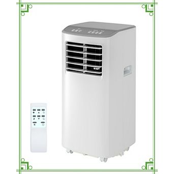 8000 BTU Portable Air Conditioner with Dehumidifier & Remote, Cools up to 350 Sq Ft