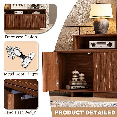 Expandable TV Stand, Adjustable Entertainment Center Media Console with Storage for TVs up to 100"