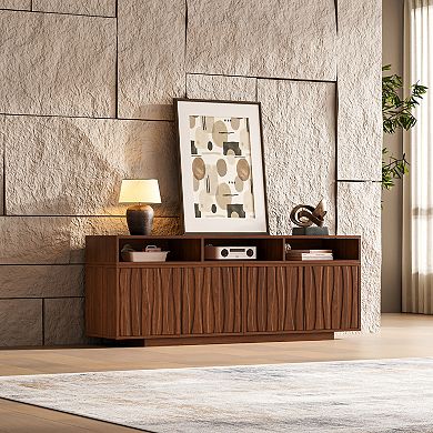 Expandable TV Stand, Adjustable Entertainment Center Media Console with Storage for TVs up to 100"