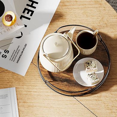 10'' Lazy Susan Wooden Turntable Countertop