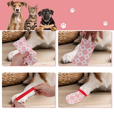 Dog Disposable Foot Covers for Indoor and Outdoor 6 Set 24 Pcs