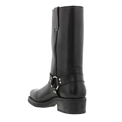 Woodland Mens High Harley Western Harness Leather Boots