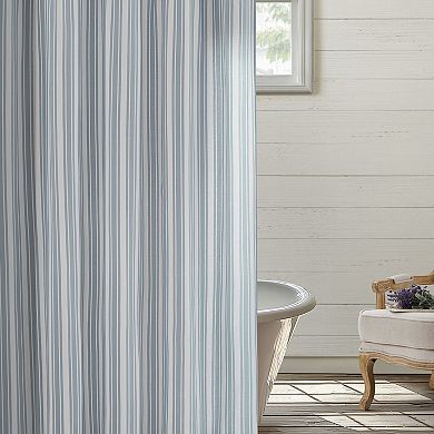 The Farmhouse Wide Ticking Stripe Shower Curtain