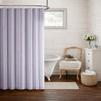 The Farmhouse Wide Ticking Stripe Shower Curtain