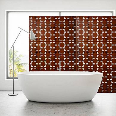 DOMETOURE Rusty 76-in. Metal Decorative Freestanding Indoor/Outdoor Privacy Screen
