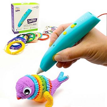 3D Pen Make - 3D Pen for Kids with 6 PCL Filaments, Stencil Book