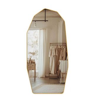 Irregular Full Length Gold Mirror