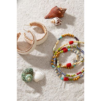 Natural Raffia Hoops