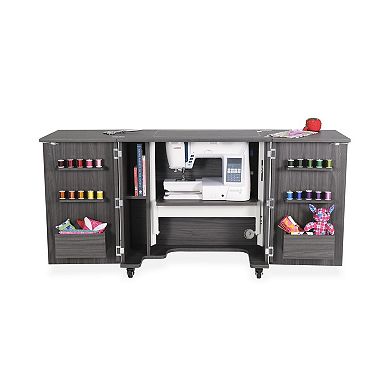 Kangaroo Bandicoot Sewing Cabinet with Hydraulic Lift, Storage & Thread Holders