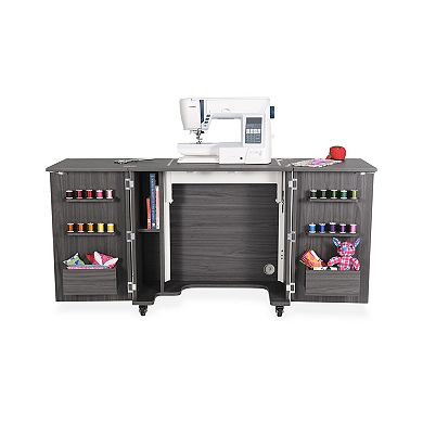 Kangaroo Bandicoot Sewing Cabinet with Hydraulic Lift, Storage & Thread Holders