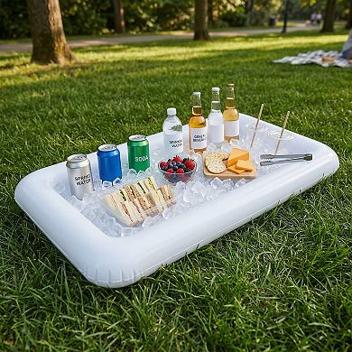 Inflatable Floating Cooler Pool Drink Holder for Pool Beach Outdoor Party Beverage Storage