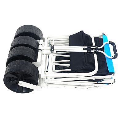 Whisen Folding Wagon Garden Shopping Beach Cart