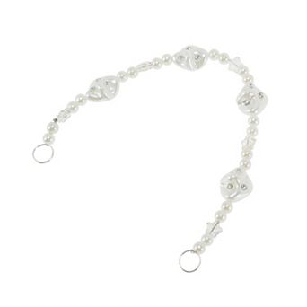 9.65" Lightweight Handbag Strap 1 pc Irregular Silver Tone