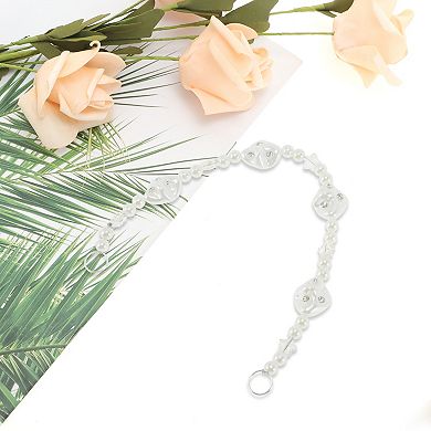 9.65" Lightweight Handbag Strap 1 Pc Irregular Silver Tone