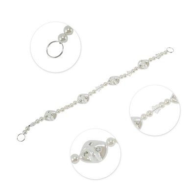 9.65" Lightweight Handbag Strap 1 Pc Irregular Silver Tone
