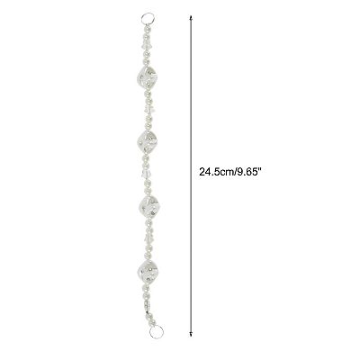 9.65" Lightweight Handbag Strap 1 Pc Irregular Silver Tone
