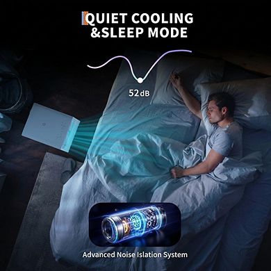 14000 BTU Portable Air Conditioners, Cooling AC Unit with Remote Control, Dehumidifier, 24 Timer