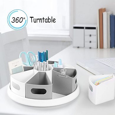 360 Rotating Storage Lazy Susan Office Organizer