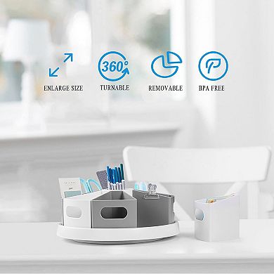 360 Rotating Storage Lazy Susan Office Organizer