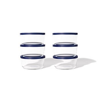 Dura Living™ 12 pc 2 cup Glass Food Round Storage Set
