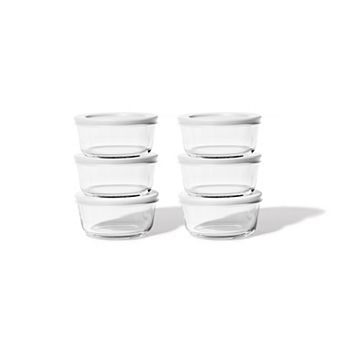 Dura Living™ 12 pc 2 cup Glass Food Round Storage Set