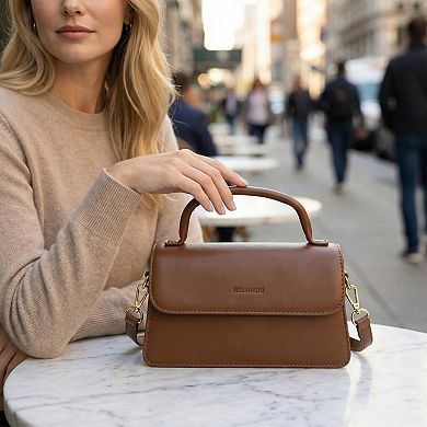 Crossbody Bag for Women Top Handle Shoulder Bags Leather Small Handbags with Adjustable Strap