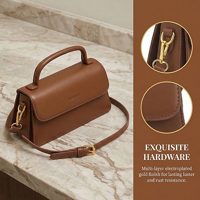 Crossbody Bag for Women Top Handle Shoulder Bags Leather Small Handbags with Adjustable Strap